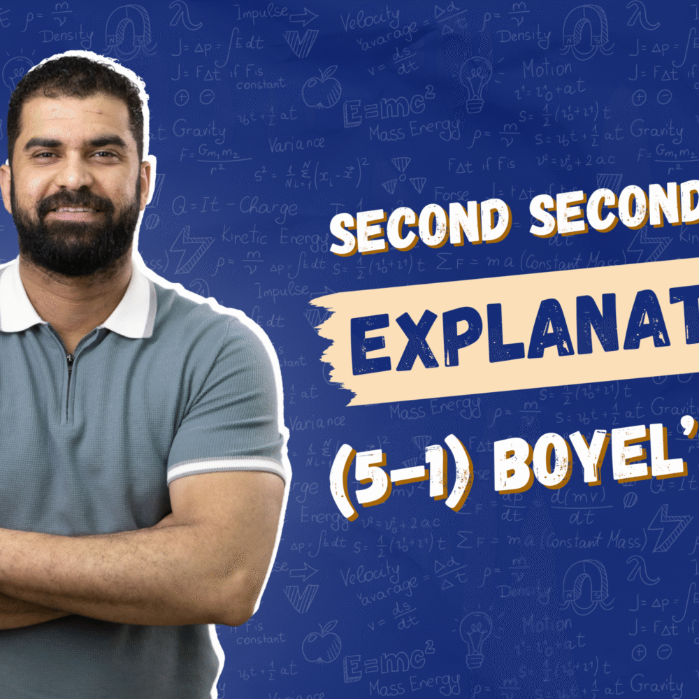 second secondary Explanation (5-1) Boyel's law